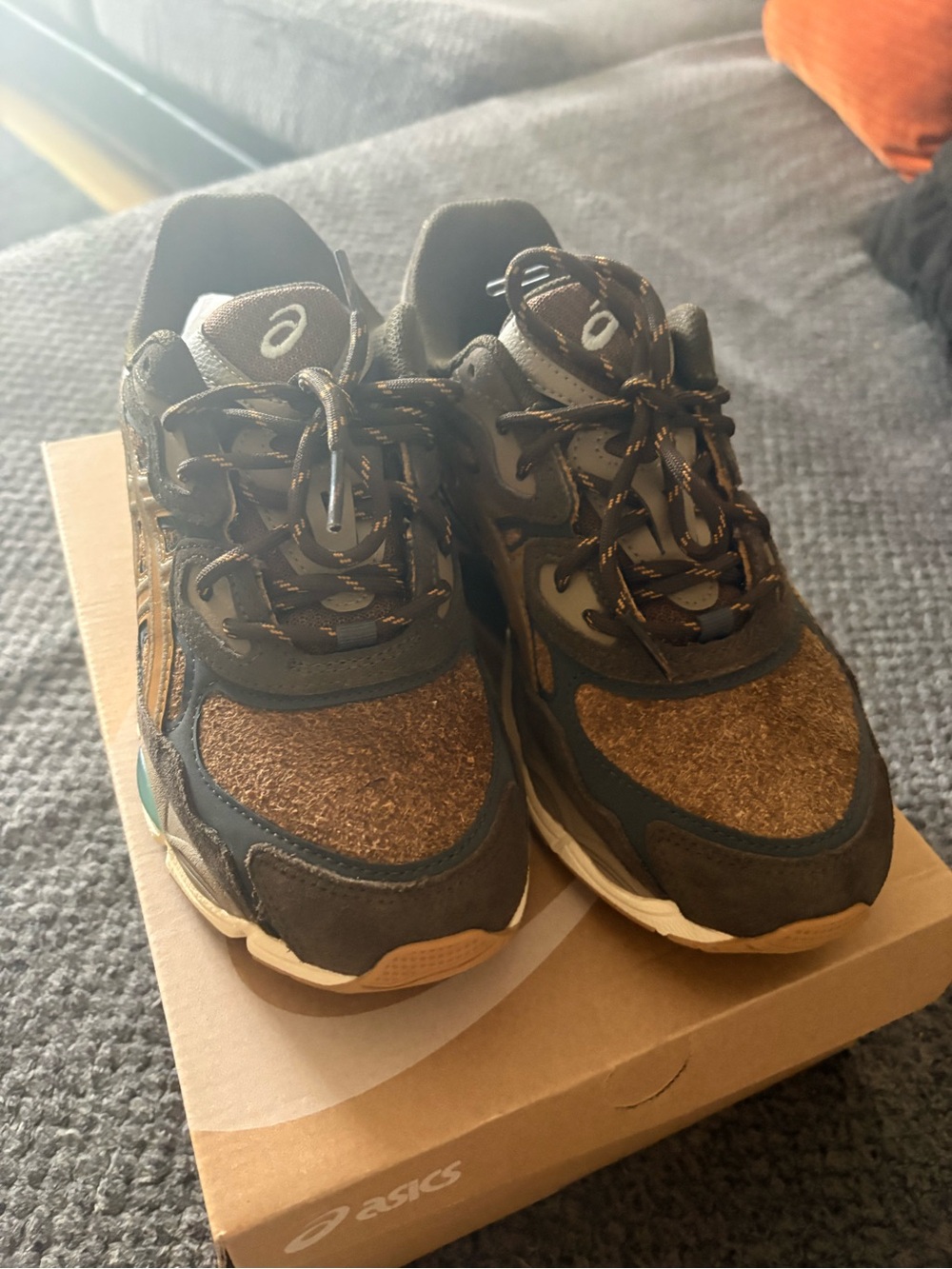 ASICS Women’s Brown, Black & Tan Trail-Style Sneakers